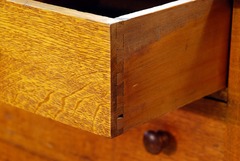 Dovetail drawer construction.